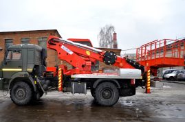 Автовышка 32 метра вездеход Horyong E-SKY 320